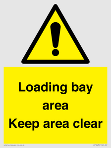 Loading bay area Keep area clear